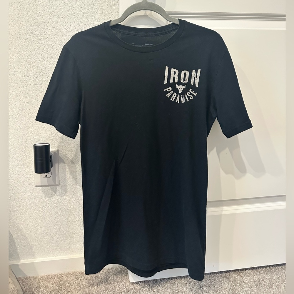 Under Armour, iron paradise, Black T-Shirt